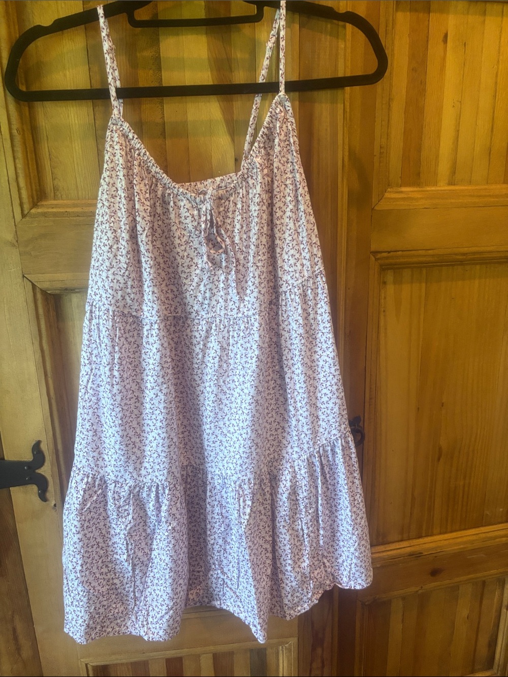 Old Navy Pink Floral Tiered Mini Dress